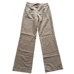 Star City Wide Leg Trousers‎ Womens Size 7 Tan Beige Cuffed Office Dress Pants
